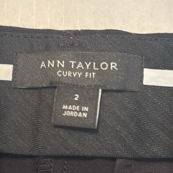 Ann Taylor The Eva Ankle Pant - Curvy Fit Black Size 2 - Picture 10 of 11